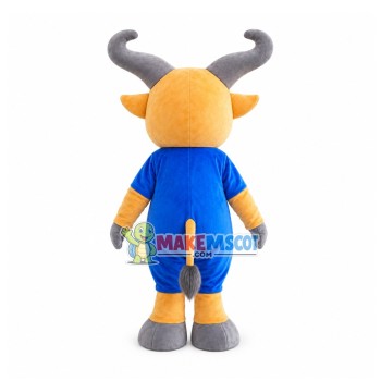 Bicycle Race Antelope Cartoon Mascot Costume Bicycle Race Antelope Cartoon Mascot Costume