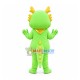 Green Cartoon Dragon Mascot Costume Green Cartoon Dragon Mascot Costume