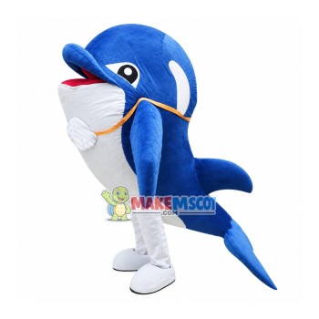 Aquarium Dolphin Mascot Costume Aquarium Dolphin Mascot Costume