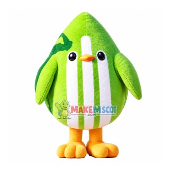 Green Cartoon Goose Nae Mascot Costume Green Cartoon Goose Nae Mascot Costume