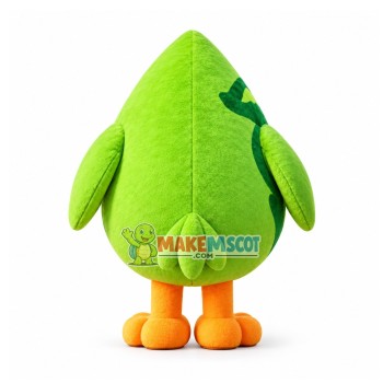 Green Cartoon Goose Nae Mascot Costume Green Cartoon Goose Nae Mascot Costume