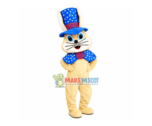 The Mysterious Magician Rabbit Mascot Costume The Mysterious Magician Rabbit Mascot Costume
