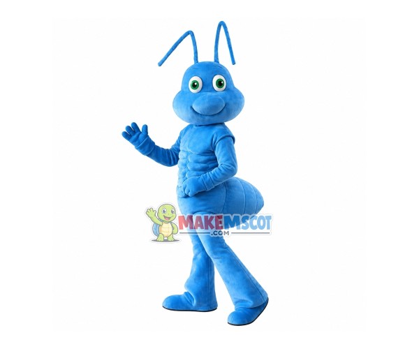 Walking Blue Ant Mascot Costume Walking Blue Ant Mascot Costume