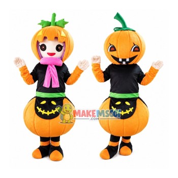 Halloween Pumpkin Doll Mascot Costume Halloween Pumpkin Doll Mascot Costume