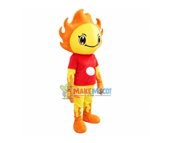 Volunteer Flame Baby Mascot Costume Volunteer Flame Baby Mascot Costume