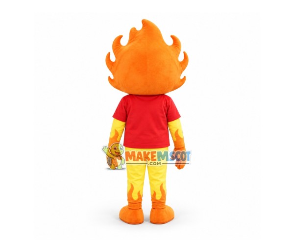 Volunteer Flame Baby Mascot Costume Volunteer Flame Baby Mascot Costume