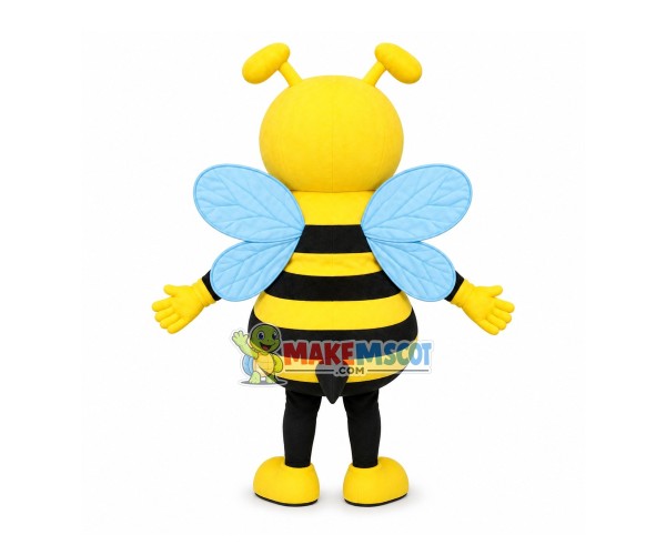 Bright Cartoon Bee Mascot Costume Bright Cartoon Bee Mascot Costume