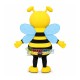Bright Cartoon Bee Mascot Costume Bright Cartoon Bee Mascot Costume