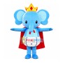 Imposing Elephant King Mascot Costume