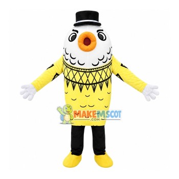 Bubble Yellow Goldfish Mascot Costume Bubble Yellow Goldfish Mascot Costume