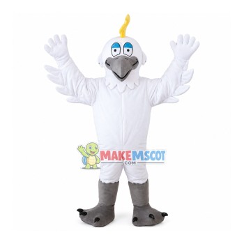 Cheer White Bird Mascot Adult Costume Cheer White Bird Mascot Adult Costume