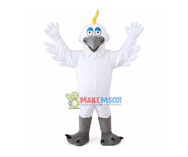 Cheer White Bird Mascot Adult Costume Cheer White Bird Mascot Adult Costume