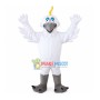 Cheer White Bird Mascot Adult Costume