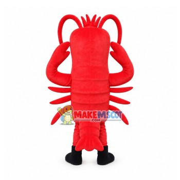 Lively Red Cartoon Lobster Mascot Costume Lively Red Cartoon Lobster Mascot Costume