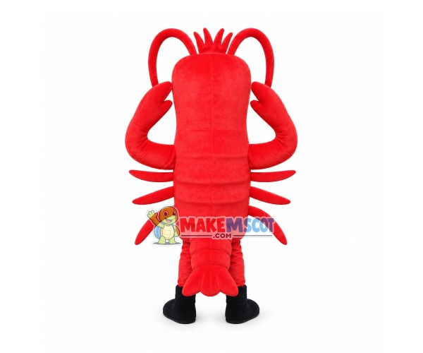 Lively Red Cartoon Lobster Mascot Costume Lively Red Cartoon Lobster Mascot Costume