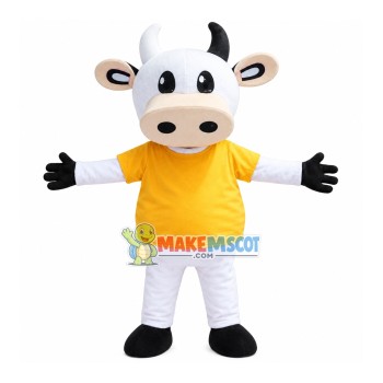 Farm Cow Mascot Costume Farm Cow Mascot Costume