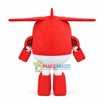 Fastest Plane Jett Mascot Super Wings Costume Fastest Plane Jett Mascot Super Wings Costume
