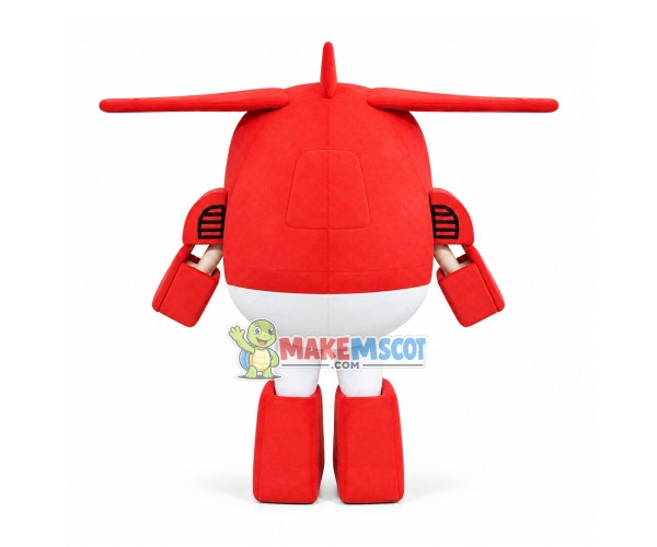 Fastest Plane Jett Mascot Super Wings Costume Fastest Plane Jett Mascot Super Wings Costume