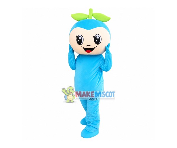 Cute Cartoon Blueberry Doll Mascot Costume Cute Cartoon Blueberry Doll Mascot Costume