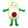 Cut Avocado Cartoon Mascot Costume