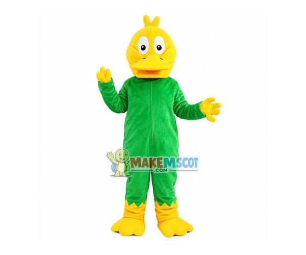 Dull Green Platypus Mascot Costume Dull Green Platypus Mascot Costume