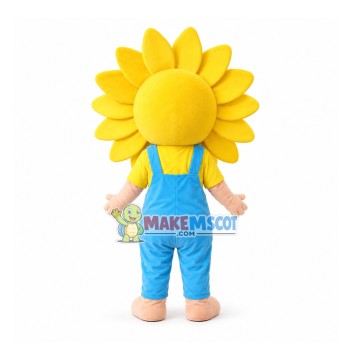 Sunflower Baby In The Overalls Mascot Costume