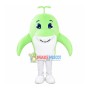 Light Green Seed Dolphin Mascot Costume