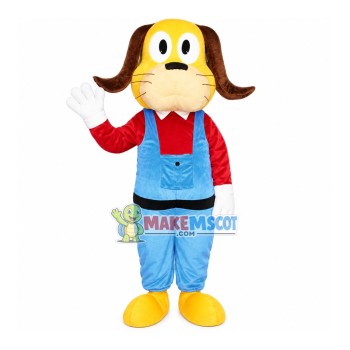 Nice Yellow Dog Mascot Costume Outfit