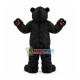 Black Bear Long Wool Mascot Costume Black Bear Long Wool Mascot Costume