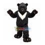 Black Bear Long Wool Mascot Costume