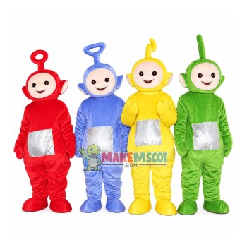 Colored Teletubbies Doll Mascot Costume Colored Teletubbies Doll Mascot Costume