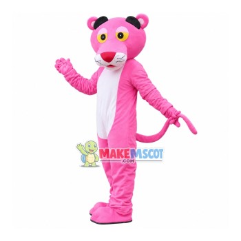 The Naive Pink Panther Mascot Costume The Naive Pink Panther Mascot Costume