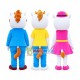 Delightful Cow Family Mascot Costume Delightful Cow Family Mascot Costume