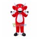 Red Bull With Big Earrings Mascot Costume Red Bull With Big Earrings Mascot Costume