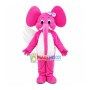 Single-winged Pink Elephant Mascot Costume