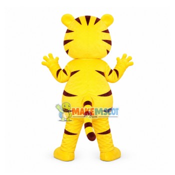 Ecstatic Red Nose Tiger Mascot Costume Ecstatic Red Nose Tiger Mascot Costume