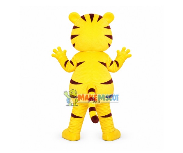Ecstatic Red Nose Tiger Mascot Costume Ecstatic Red Nose Tiger Mascot Costume