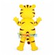 Ecstatic Red Nose Tiger Mascot Costume Ecstatic Red Nose Tiger Mascot Costume