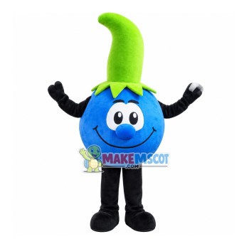 Thick Stem Blueberry Mascot Costume Thick Stem Blueberry Mascot Costume