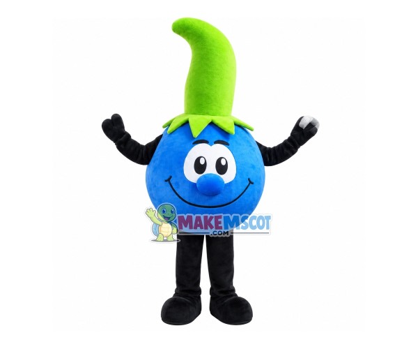 Thick Stem Blueberry Mascot Costume Thick Stem Blueberry Mascot Costume