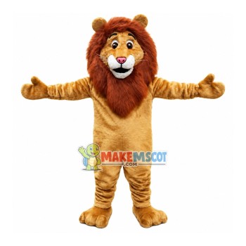 Amicable Adult Lion Mascot Costume Amicable Adult Lion Mascot Costume
