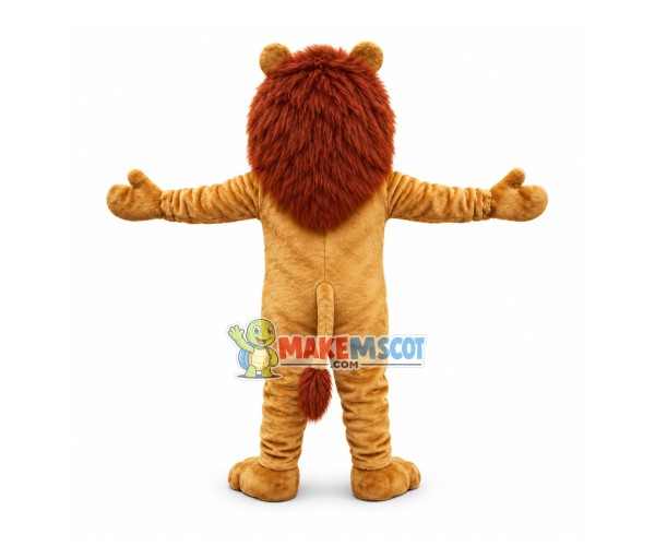 Amicable Adult Lion Mascot Costume Amicable Adult Lion Mascot Costume