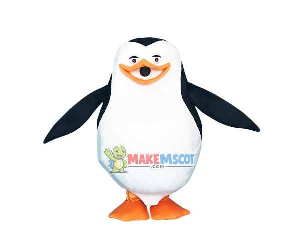 Fat Penguin Of Madagascar Mascot Cartoon Costume Fat Penguin Of Madagascar Mascot Cartoon Costume
