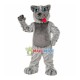 Furry Grey Wolf Mascot Costume Furry Grey Wolf Mascot Costume