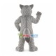 Furry Grey Wolf Mascot Costume Furry Grey Wolf Mascot Costume
