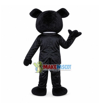 Black Bear In Suit Mascot Costume for Adult Black Bear In Suit Mascot Costume for Adult