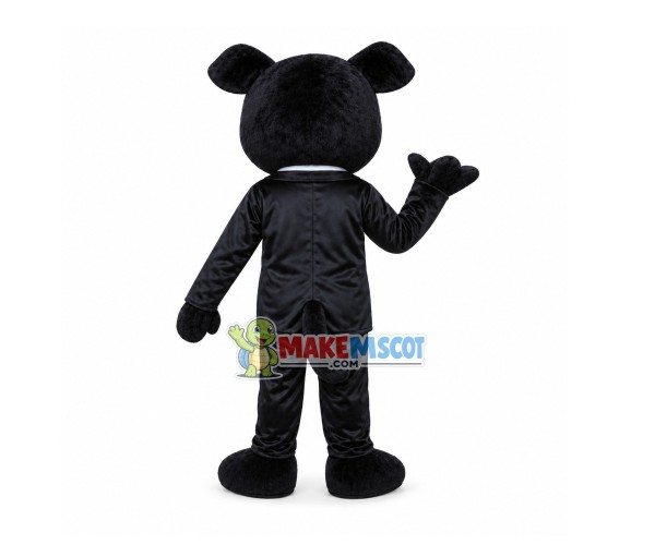 Black Bear In Suit Mascot Costume for Adult Black Bear In Suit Mascot Costume for Adult