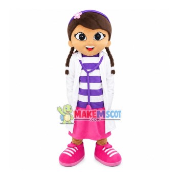 Doctor Mcstuffins Cartoon Mascot Costume Doctor Mcstuffins Cartoon Mascot Costume
