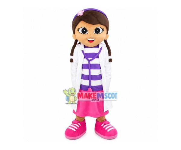 Doctor Mcstuffins Cartoon Mascot Costume Doctor Mcstuffins Cartoon Mascot Costume