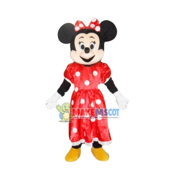 Bowknot Minnie Cartoon Mascot Costume Bowknot Minnie Cartoon Mascot Costume